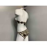 HALTER TOP WITH 3/4 BACK BOTTOM SET AND RING EMBELLISHMENTS