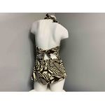 HALTER TOP TANKINI WITH HIGH WAIST FULL BACK BOTTOMS