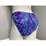 PURPLE AND BLUE FLOWERS MID RISE FULL BACK BOTTOM  SIZE 14