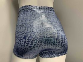 METALIC BLUE FULL SWIM SHORT SIZE LARGE