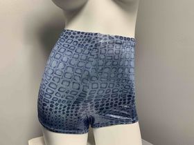 METALIC BLUE FULL SWIM SHORT SIZE LARGE