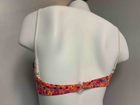 SMALL FLOWERS UNDERWIRE FOAM PAD PUSH-UP TOP