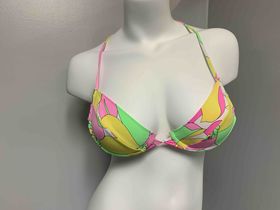 MULTICOLORED PASTEL UNDERWIRE TOP SIZE SMALL