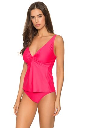 SUNSETS 77 ROSE FOREVER TANKINI TOP