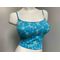LIGHT BLUE FLORAL TANKINI SIZE SMALL
