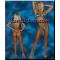 METALIC TEAL MICRO THONG SET